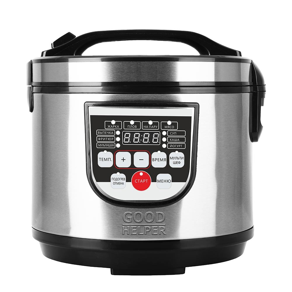 Изображение Мультиварка Goodhelper МС-5100 (90 Вт/5 л /черный, нержавеющая сталь)