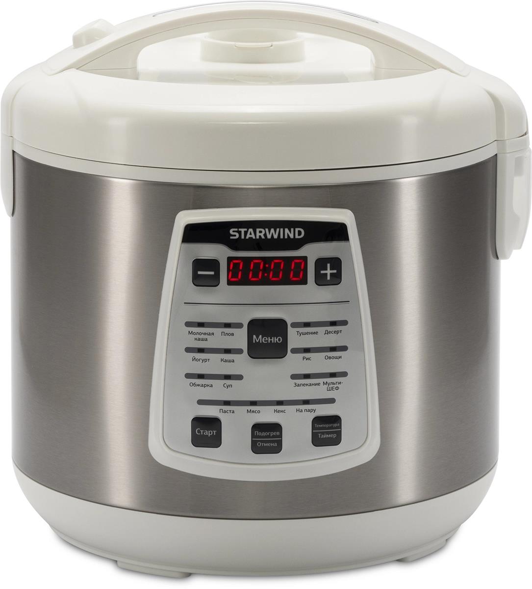 Изображение Мультиварка STARWIND SMC4200 (900 Вт/5 л /белый, серебристый)