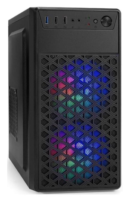 Изображение Корпус ExeGate mEVO-7803 Black (mATX, Mini-ITX, черный, без БП)/(EX296979RUS)