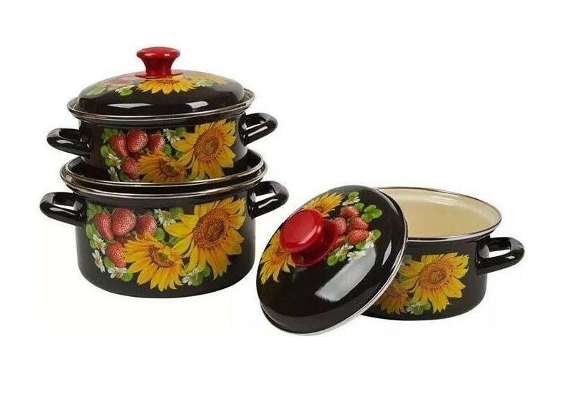 Изображение Набор кастрюль КМЗ Даша-1 эмал цил (3 предмета) ()