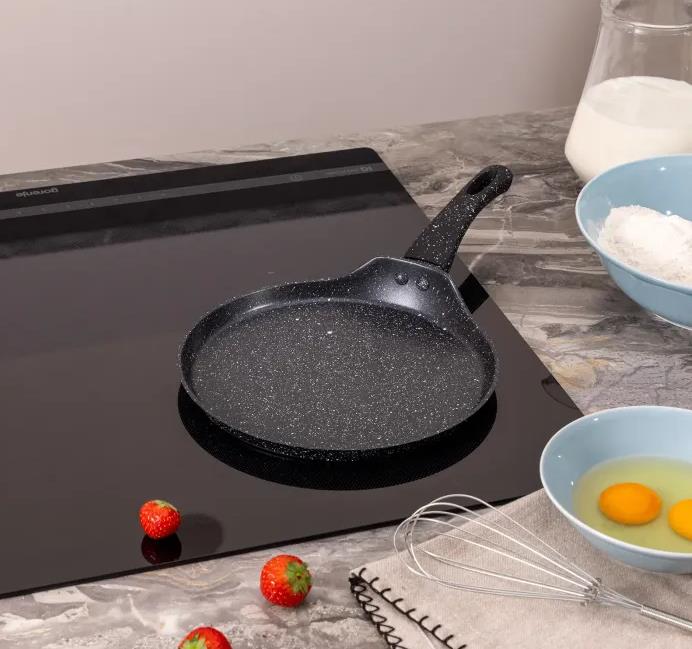 Изображение Блинная сковорода AGNESS "BLACK MARBLE", 22Х2СМ, ИНДУКЦИОННОЕ ДНО 932-522 (22 см )