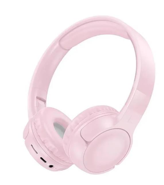 Изображение Bluetooth-гарнитура/наушники BOROFONE BO32 Pink (розовый)