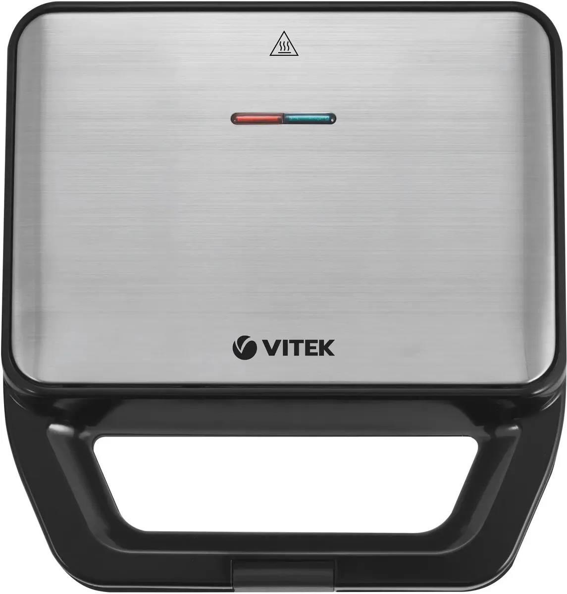 Изображение Вафельница VITEK VT-2626 (850 Вт /серебристый, черный)