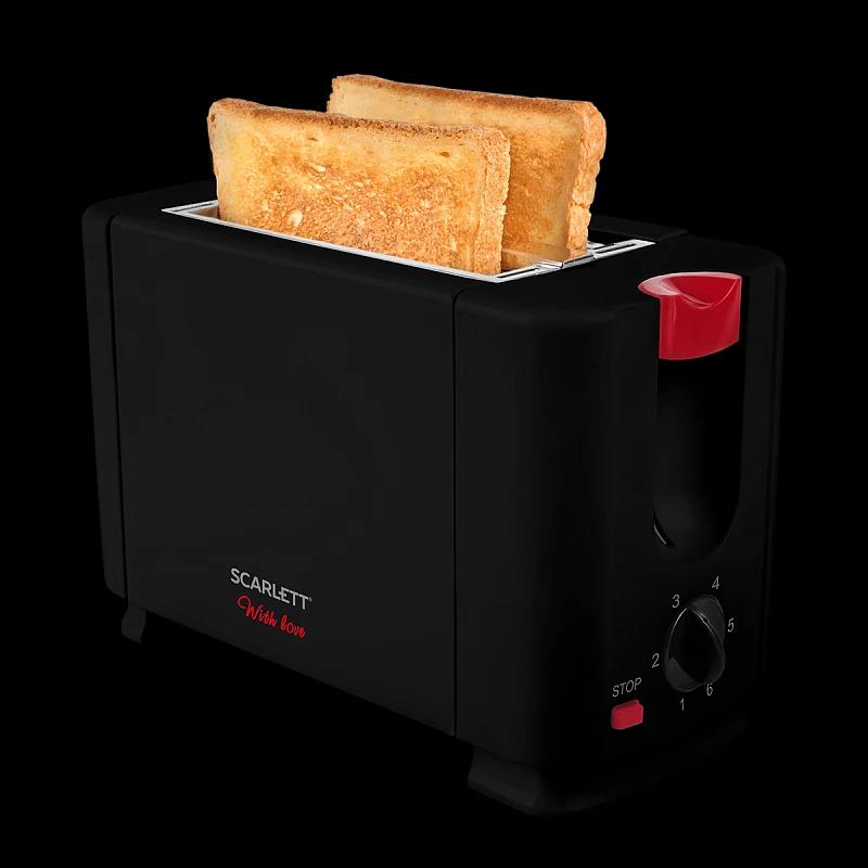 Изображение Тостер Scarlett SC-TM11034 (With Love) (650 Вт  черный)