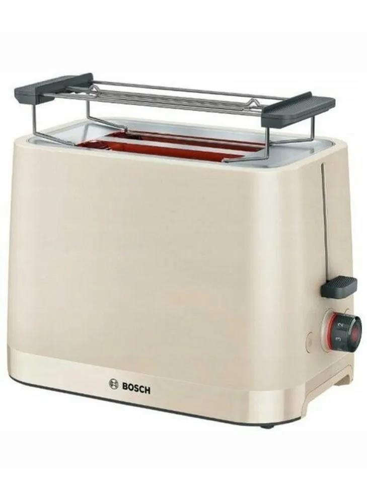 Изображение Тостер Bosch TAT3M127 (950 Вт  бежевый)