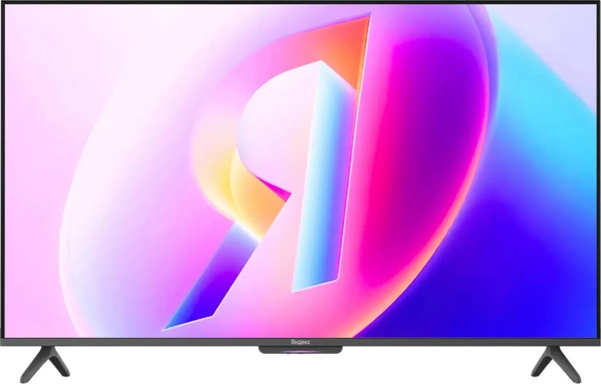 Изображение Телевизор Яндекс ТВ Станция Бейсик 55 QLED 55" HDR, 4K Ultra HD Smart TV черный