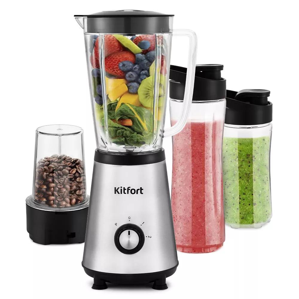 Изображение Блендер Kitfort КТ-1340-3 (стационарный/350 Вт/серебристый)
