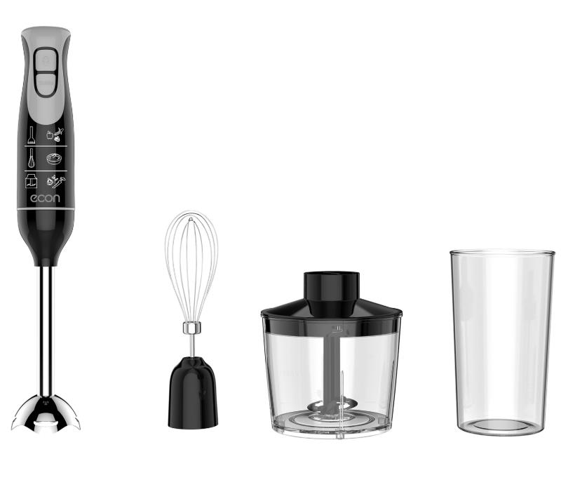 Изображение Блендер ECON ECO-406HB (погружной/1400 Вт/серый, черный)