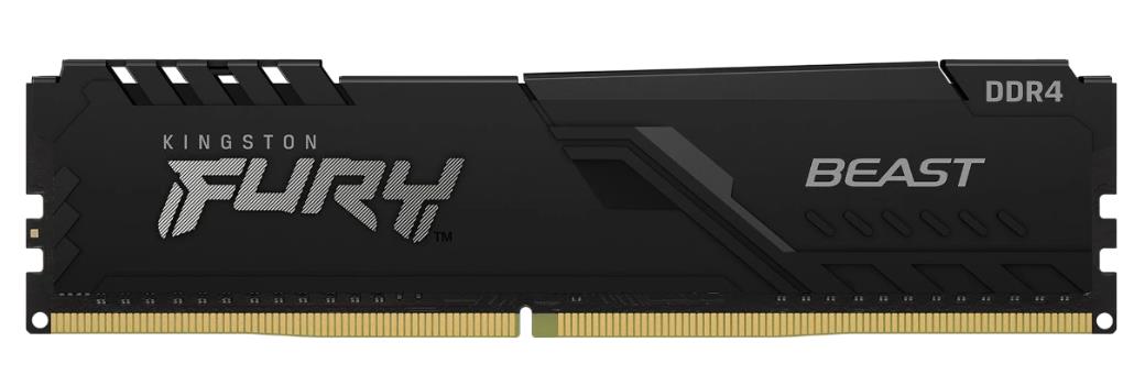 Изображение Оперативная память 16 GB DDR4 Kingston Fury Beast (25600 МБ/с, 3200 МГц, CL16)