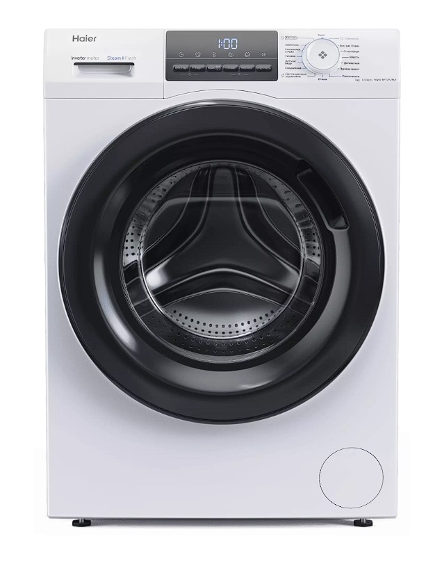 Изображение Стиральная машина Haier HW60-BP12929AE, белый (фронтальная, 6 кг, 1200 об/мин )