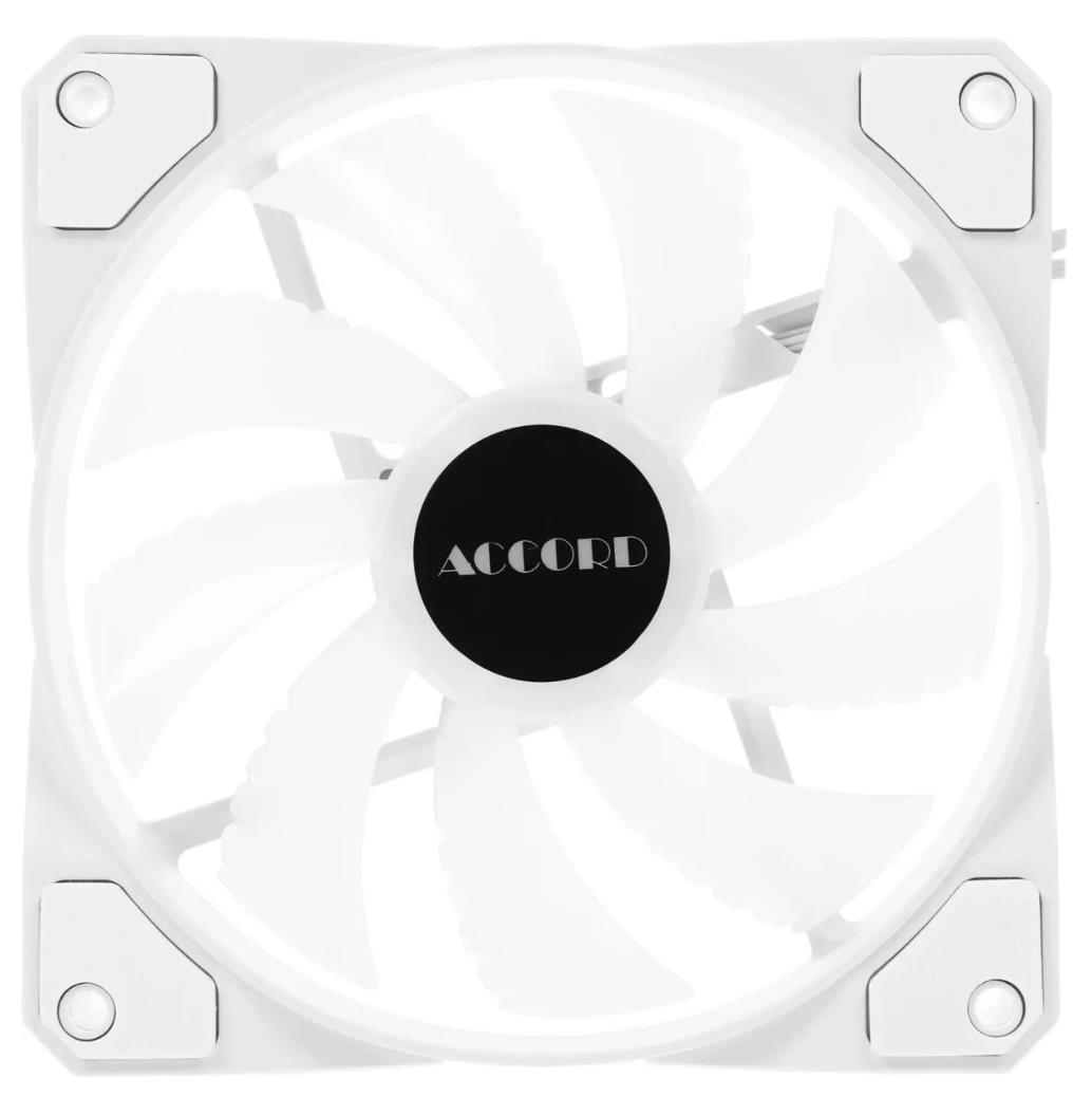 Изображение Вентилятор Accord ACC-XF12 ARGB WHITE (1200 об/мин , 120x120x25 мм,3-pin)