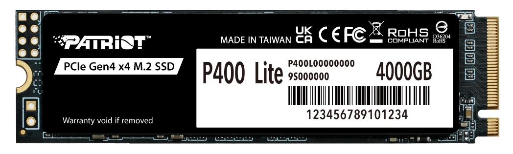 Изображение SSD диск Patriot P400 Lite 4000 Гб 2280 (P400LP4KGM28H)