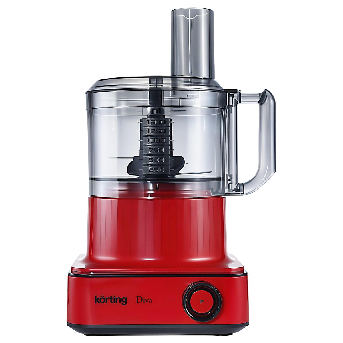 Изображение Кухонный комбайн Korting KFP 0201 Diva (2 л /1200 Вт /красный)