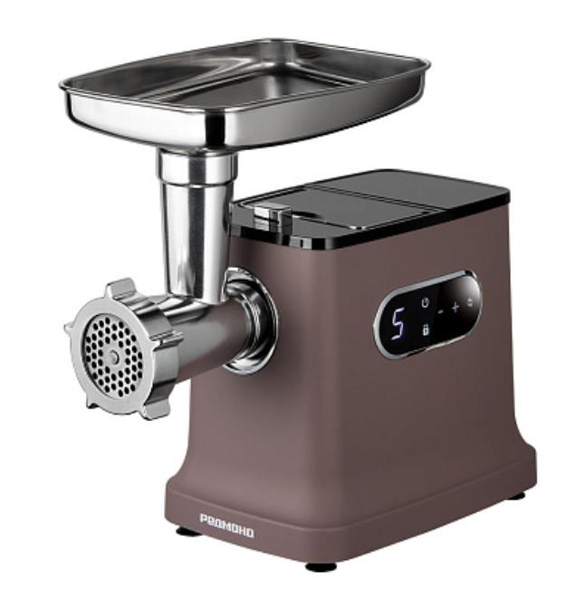 Изображение Мясорубка REDMOND MG502 (1000 Вт /2 кг/мин/серо-коричневый)