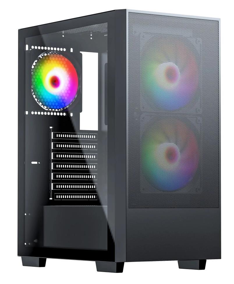 Изображение Корпус ACD Citadel 106 Black (mATX, ATX, Mini-ITX, черный, без БП)/(AH-TC6GA-000)