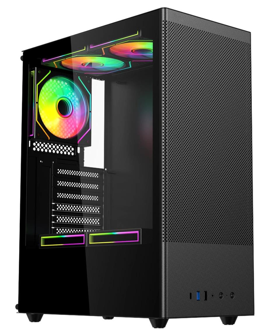 Изображение Корпус ACD Citadel 108B Black (mATX, ATX, Mini-ITX, черный, без БП)/(AH-SI2G0-000)