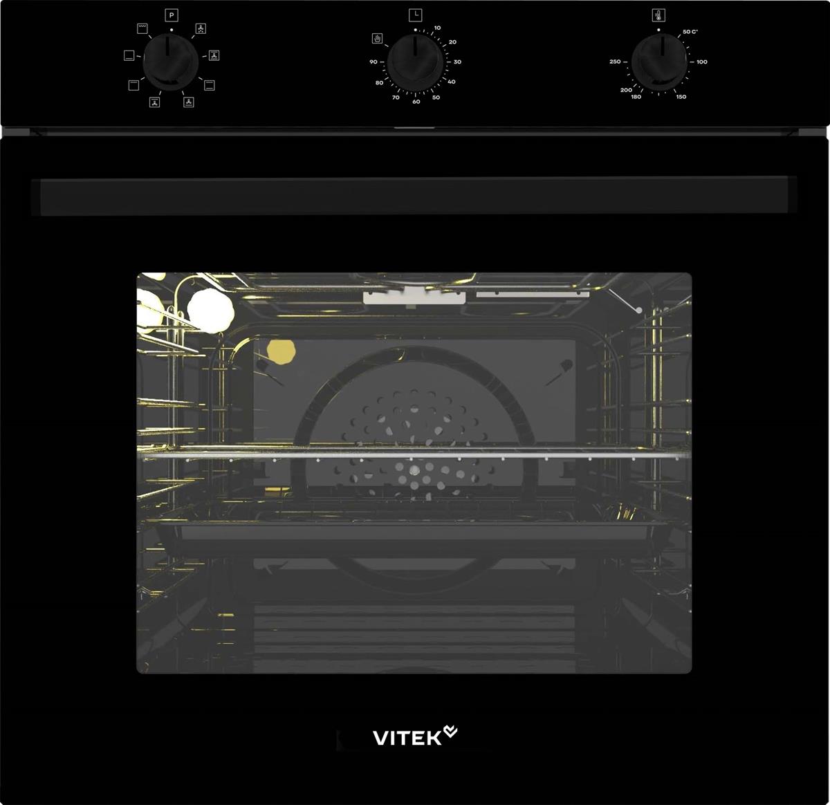 Изображение Духовой шкаф VITEK VEO 6380 BG (68 л , чёрный)