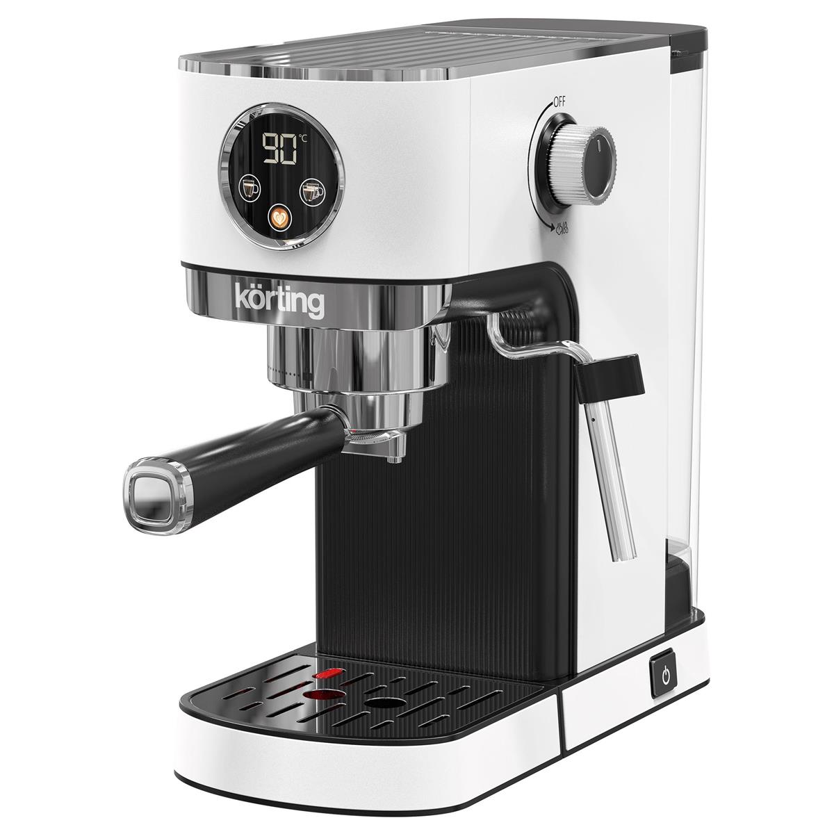 Изображение Кофеварка Korting KCM 1003 EW белый (рожковая//1350 Вт )