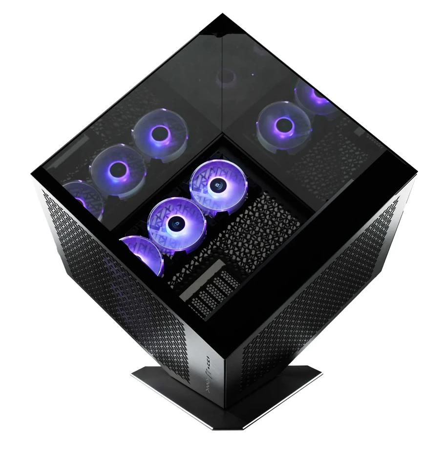 Изображение Корпус AZZA Cube Plus Black (mATX, ATX, Mini-ITX, черный, без БП)/(CSAZ-1002 CUBE+)