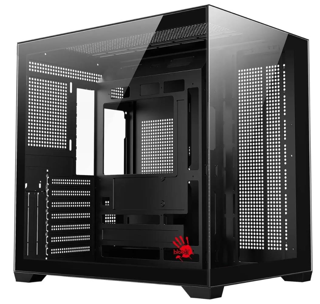 Изображение Корпус Bloody CC-122-BK Black (mATX, ATX, Mini-ITX, черный, без БП)/(CC-122-BK)
