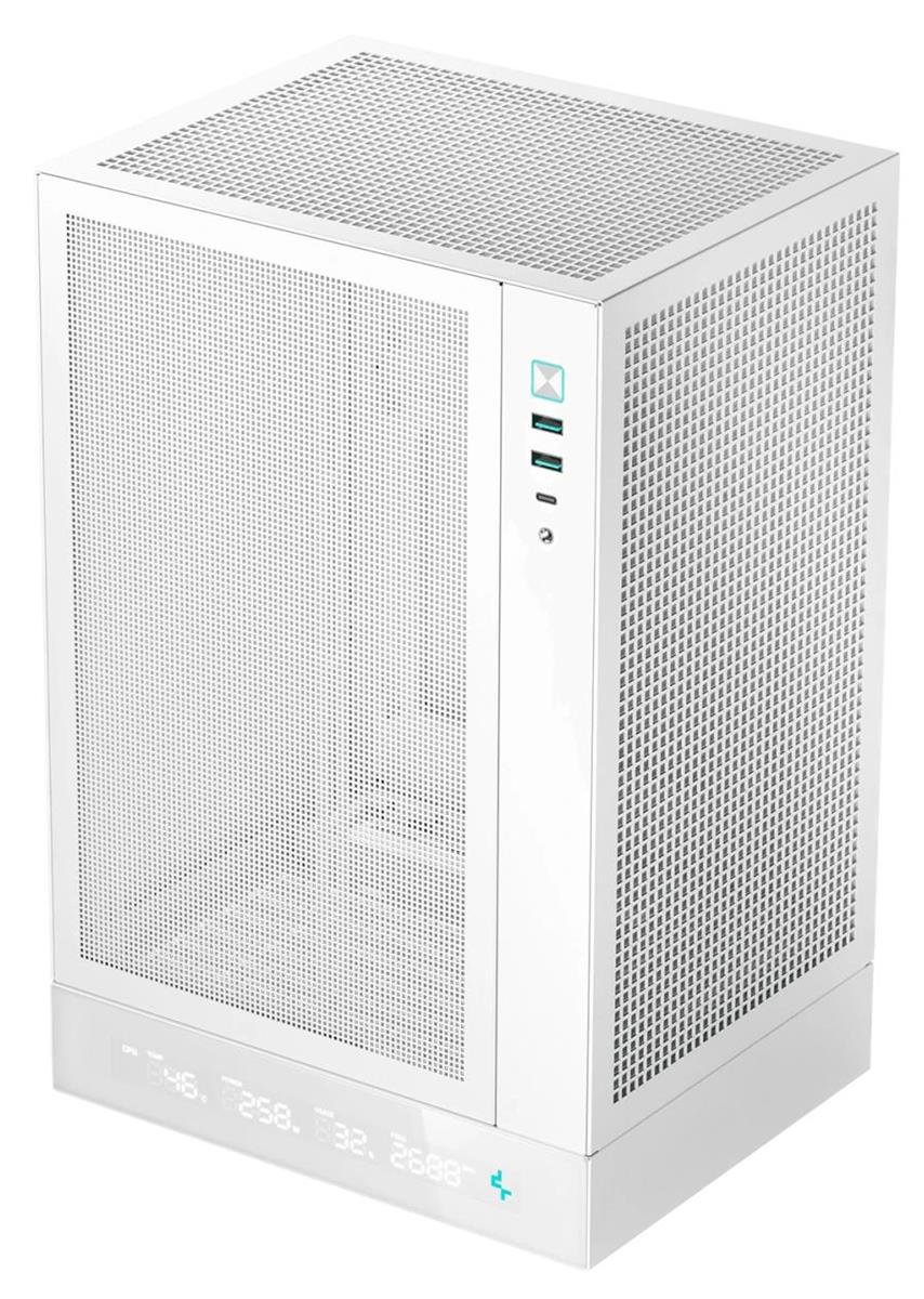 Изображение Корпус Deepcool CH170 DIGITAL White (Mini-ITX, белый, без БП)/(R-CH170-WHNPI0D-G-1)