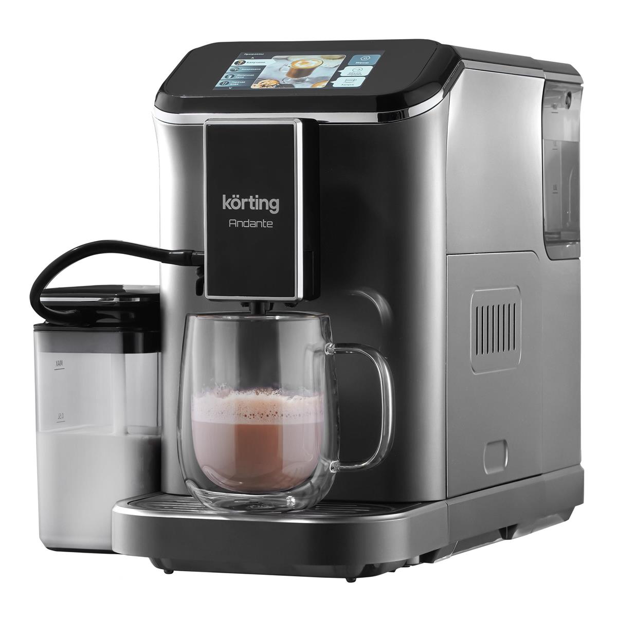 Изображение Кофемашина Korting KACM 2003 Andante (1350 Вт /20 бар/серебристый)