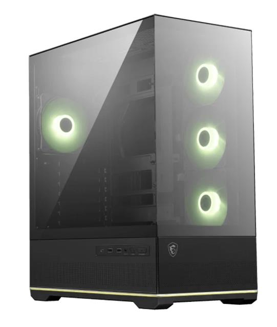 Изображение Корпус MSI MAG Pano 110R PZ Black (mATX, ATX, Mini-ITX, черный, без БП)/(306-7G28R21-JA4)