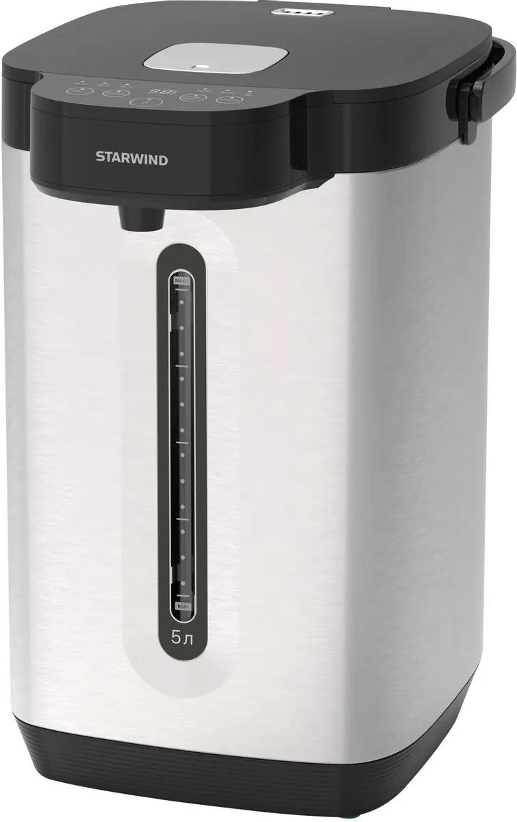 Изображение Термопот STARWIND STP5751 (5,2 л /800 Вт /черный, серебристый)