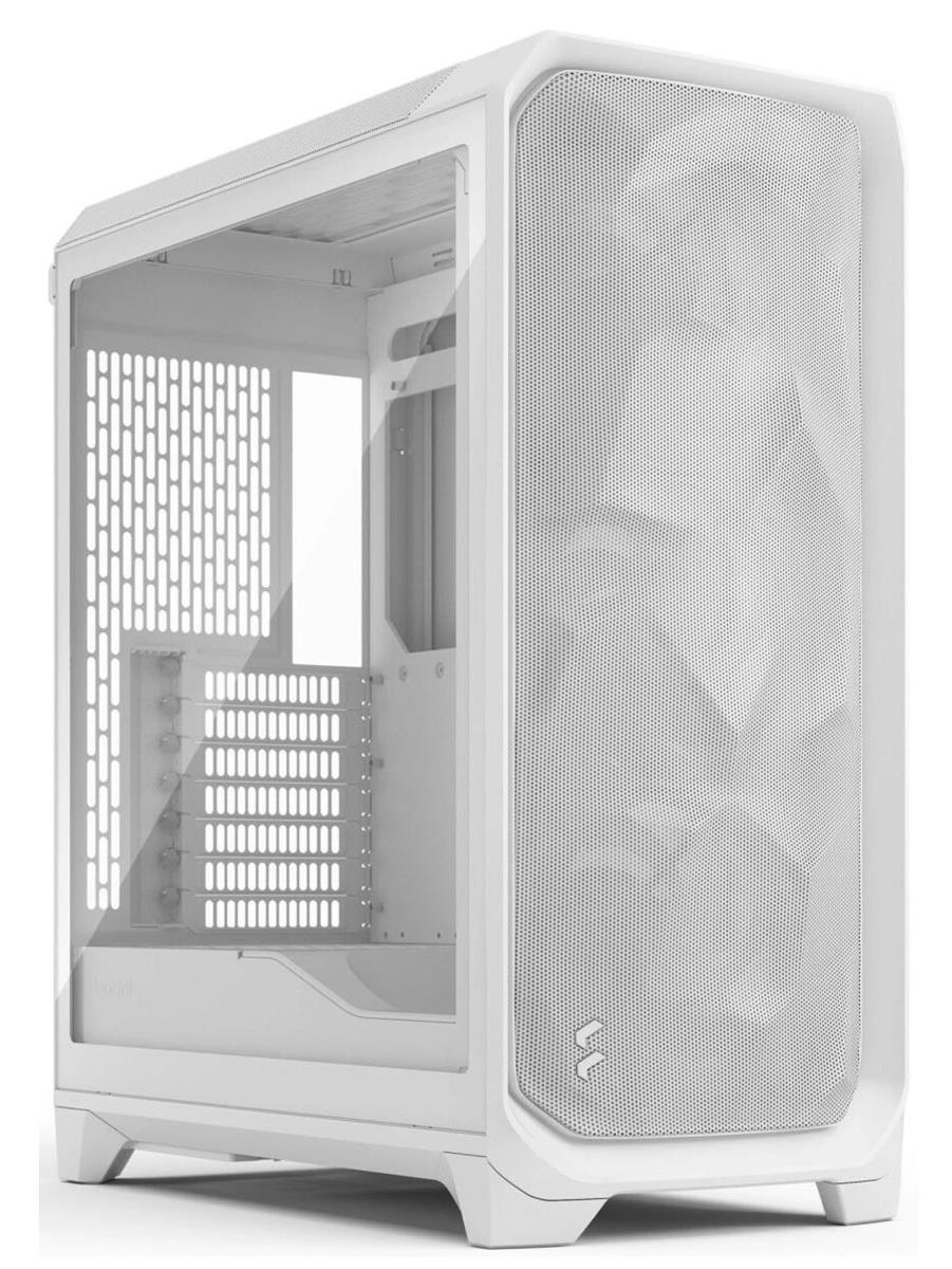 Изображение Корпус Fractal Design Meshify 3 White TG Clear Tint (mATX, ATX, Mini-ITX, EATX, белый, без БП)/(FD-C-MES3A-04)
