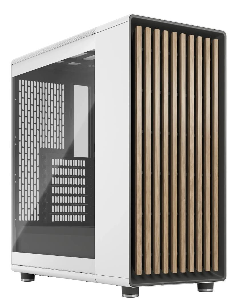 Изображение Корпус Fractal Design North Chalk White TG Clear (mATX, ATX, Mini-ITX, белый, без БП)/(FD-C-NOR1C-04)