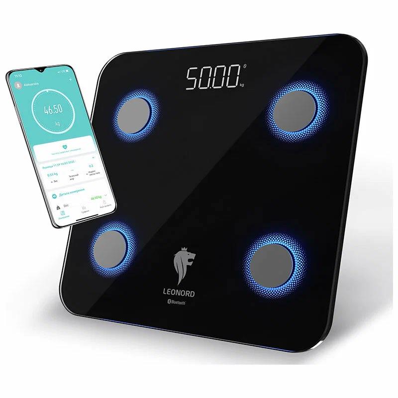 Изображение Весы Leonord LE-1273 Bluetooth (109929),черный