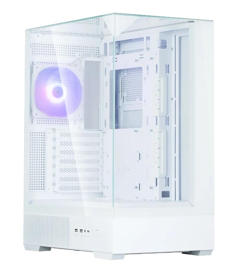 Изображение Корпус Zalman P40 Prism White (mATX, ATX, Mini-ITX, белый, без БП)/(P40 Prism White)