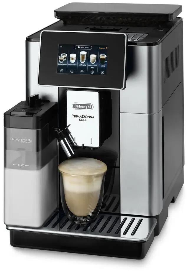 Изображение Кофемашина DeLONGHI ECAM610.55.SB (1450 Вт /19 бар/серебристый, черный)