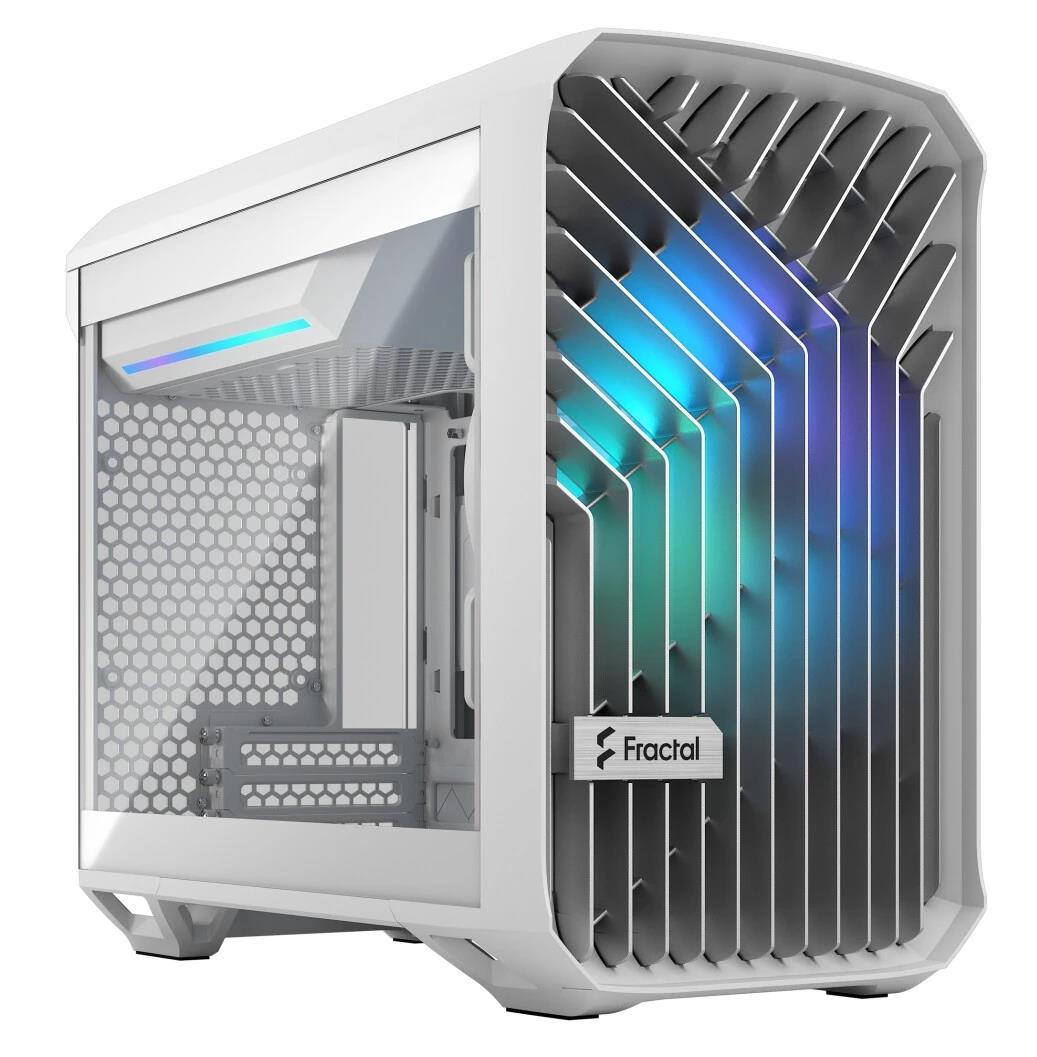 Изображение Корпус Fractal Design Torrent Nano RGB White TG Clear Tint (mATX, Mini-ITX, белый, без БП)/(FD-C-TOR1N-05)