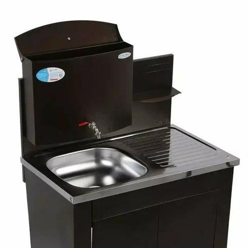 Изображение Умывальник Акватекс ДУЭТ (бак антикорроз. без ЭВН+мойка нерж.) медь 17 л