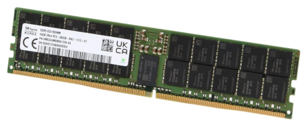 Изображение Оперативная память 1х64 GB DDR5 Hynix HMCG94MEBRA123N (38400 Мб/с, 4800 МГц, CL40)