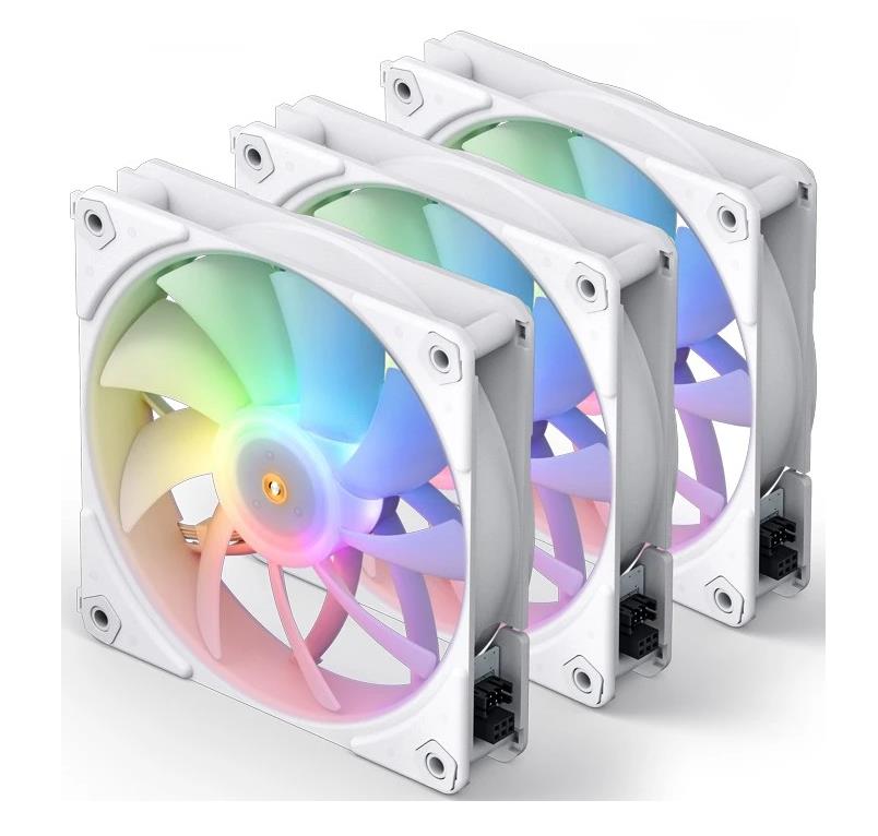 Изображение Вентилятор Jonsbo ZF-120 White (1500 об/мин , 120x120x25 мм,4-pin PWM)