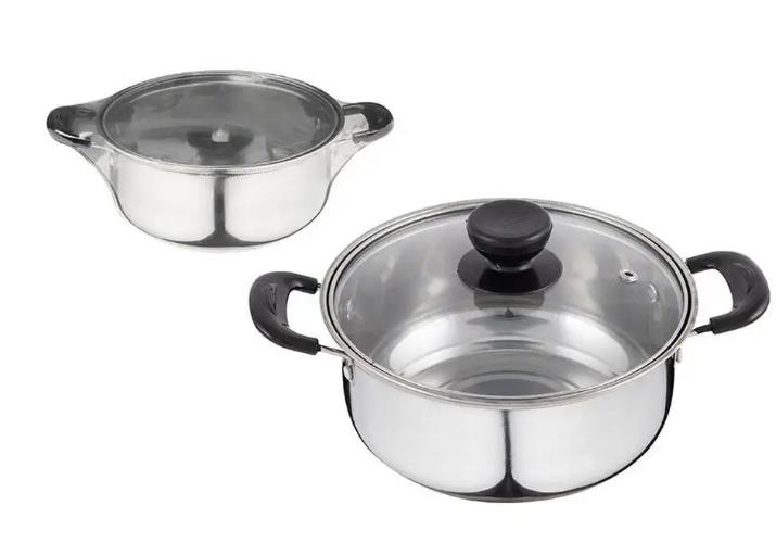 Изображение Кастрюля БЕЗ ТМ Promo, из нержавеющей стали с крышкой (104613) (1,25 л )