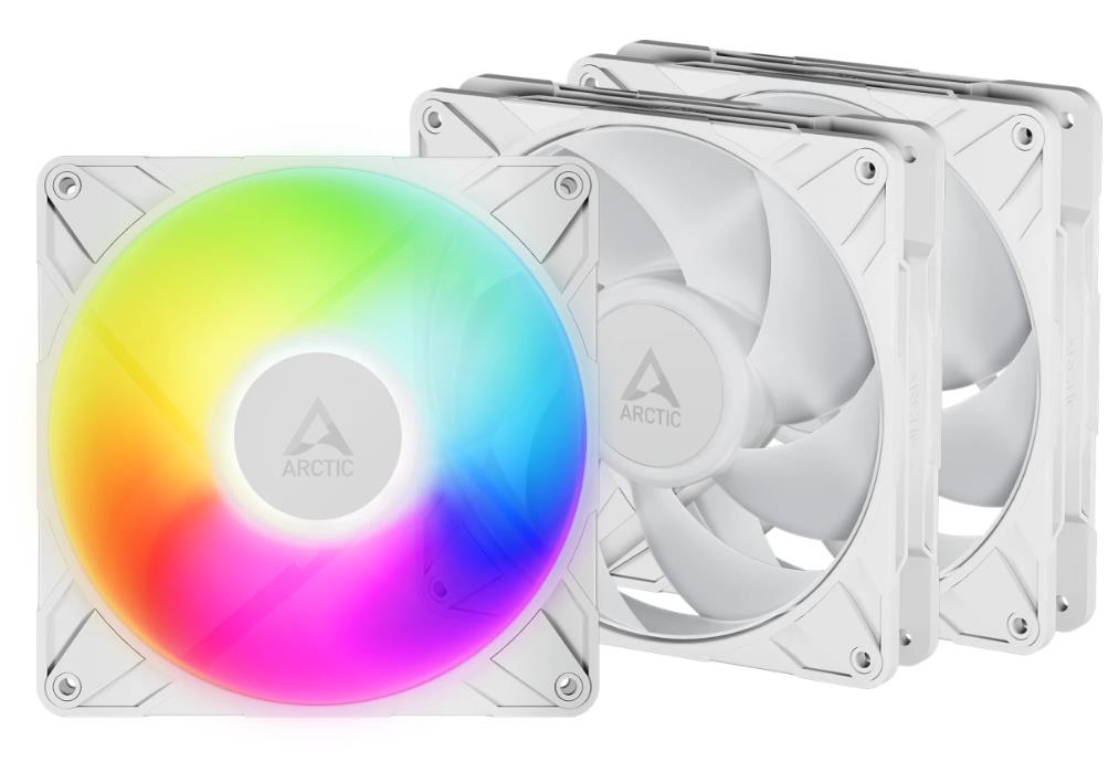 Изображение Вентилятор Arctic P14 Pro A-RGB White 3 Pack (2500 об/мин , 140x140x25 мм,4-pin PWM)