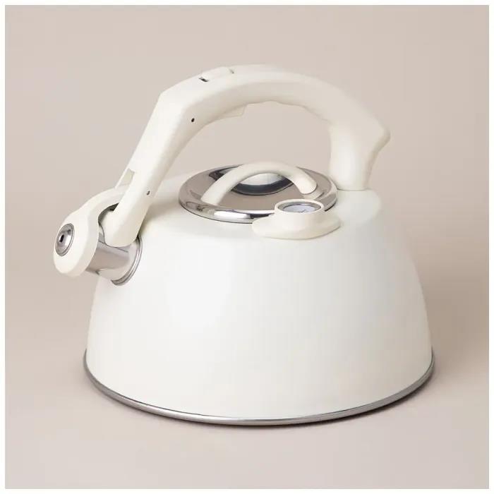 Изображение Чайник AGNESS 908-066 ТЮДОР с термометром 3,0л индукция (3, л л /белый)