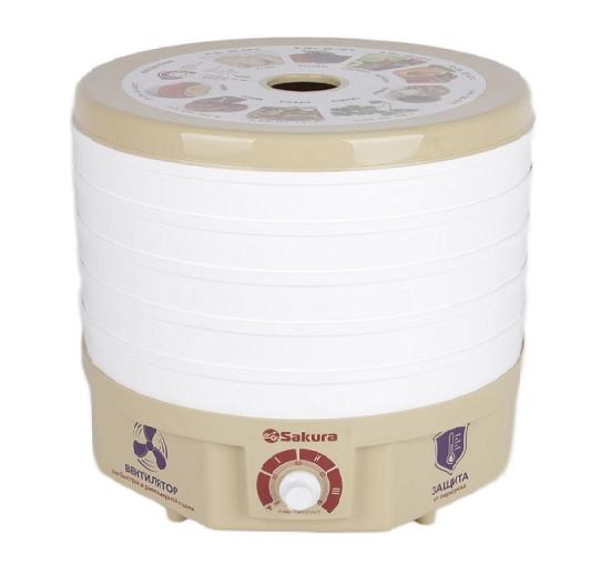 Изображение Сушилка для овощей Sakura SA-7809BG 500Вт 5яр (поддонов 5 шт, 500 Вт , )
