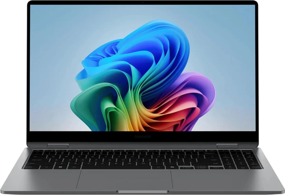 Изображение Ноутбук Samsung Galaxy Book5 360 (Intel 256V 2200 МГц/ SSD 512 ГБ  /RAM 16 ГБ/ 15.6" 1920x1080/VGA встроенная/ Windows 11 Home) (NP750QHA-LG2IN)