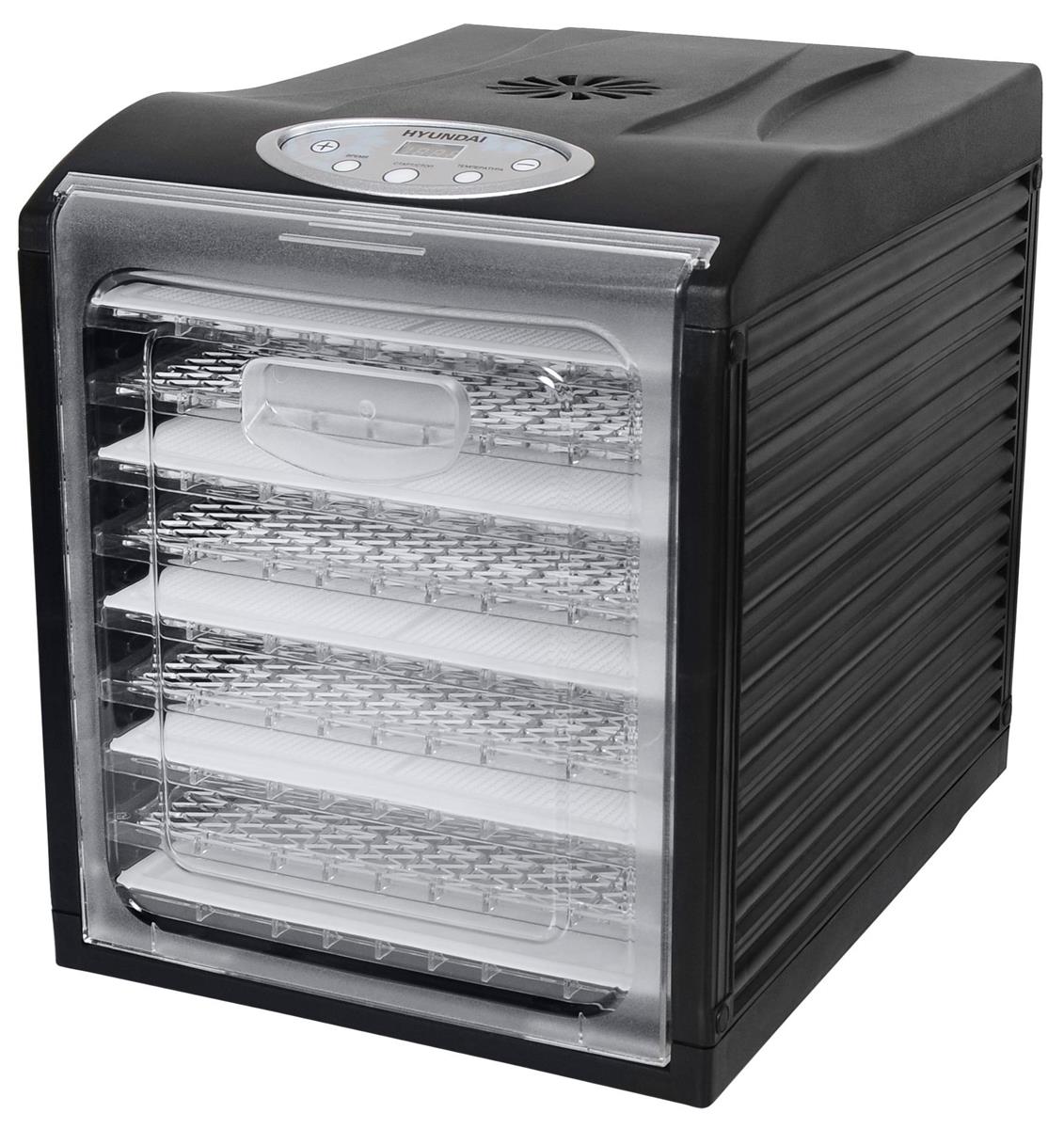 Изображение Сушилка для овощей Hyundai HYFD-1802 27под. 700Вт (поддонов 27 шт, 700 Вт , черный)