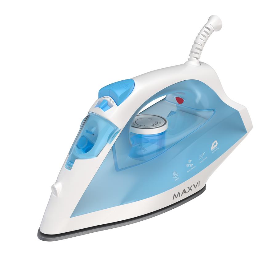 Изображение Утюг MAXVI SI1801 white-blue (1800 Вт/белый, голубой)