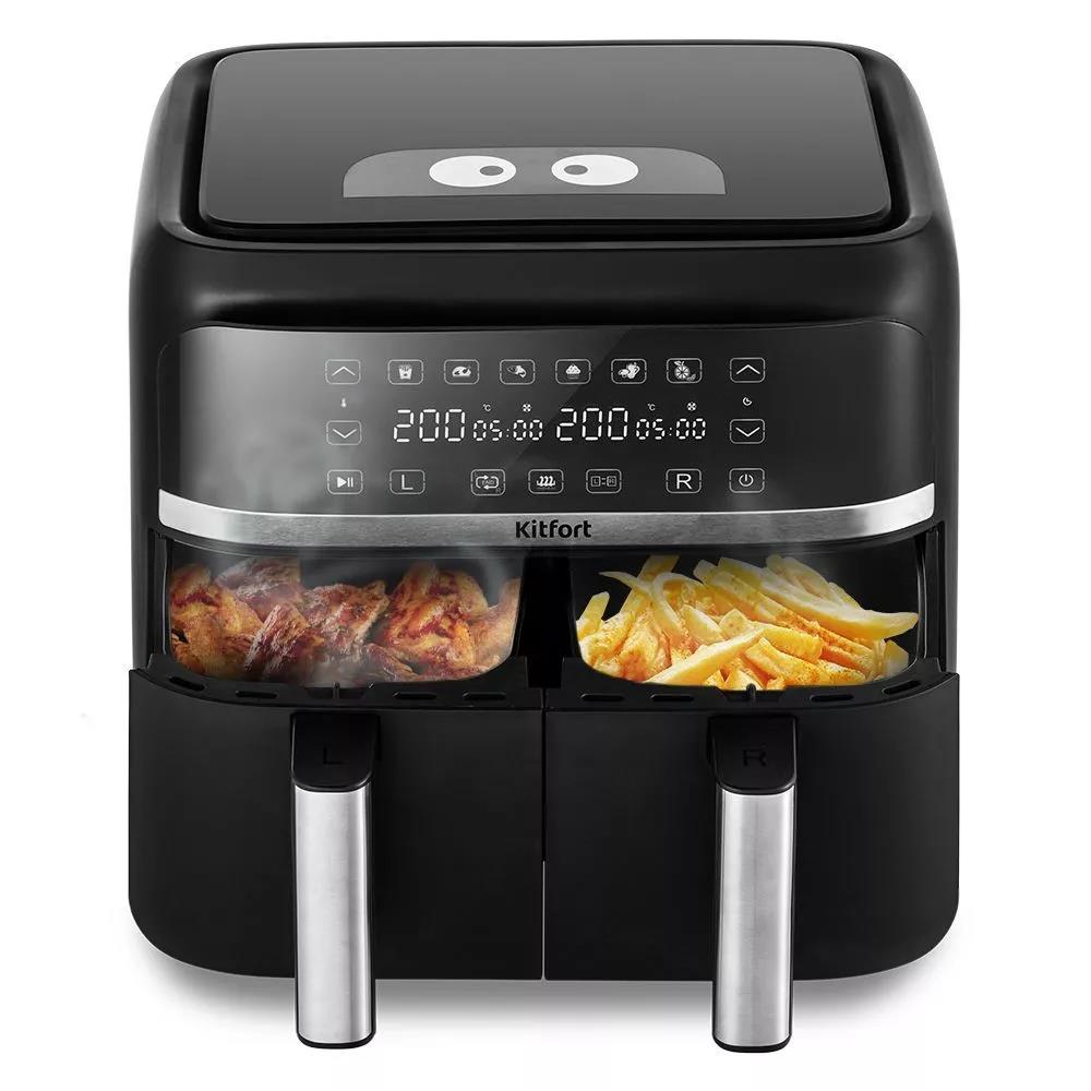 Изображение Аэрогриль Kitfort КТ-2248 2850Вт черный (2850 Вт /7,6 л )