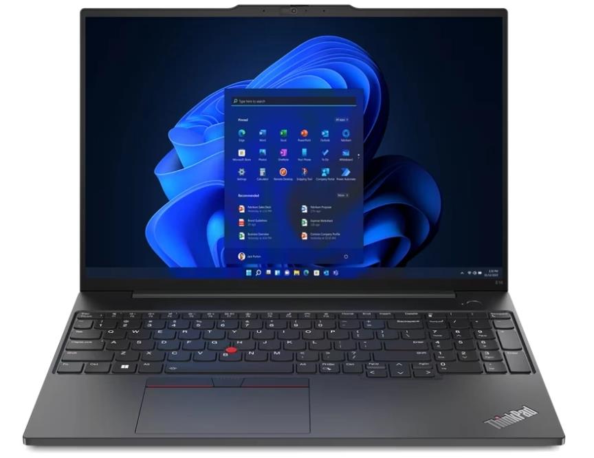 Изображение Ноутбук Lenovo ThinkPad E16 Gen 2 (AMD 7535HS 3300 МГц/ SSD 512 ГБ  /RAM 16 ГБ/ 16" 1920x1200/VGA встроенная/ Без ОС) (21M5S0J500)