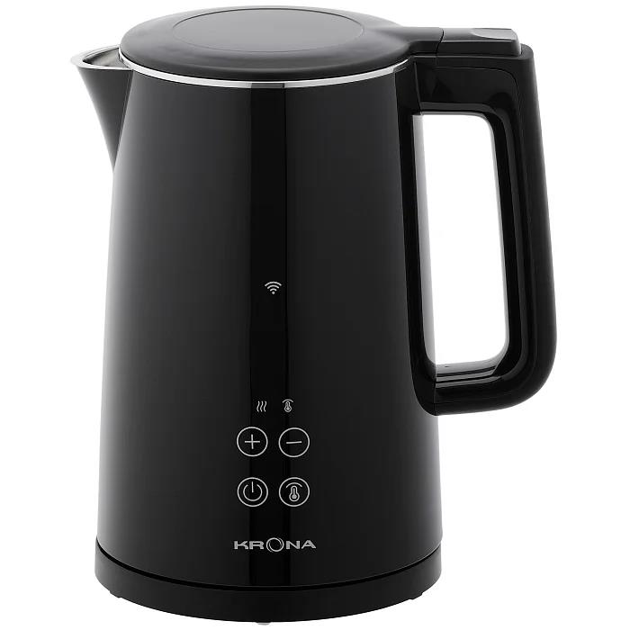 Изображение Электрический чайник Krona Digitaler Intelligent (2200 Вт/1,5 л /пластик, нержавеющая сталь/черный)