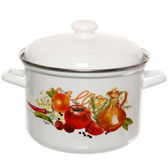 Изображение Кастрюля ЛЫСЬВА 16124АП2 Итальянская кухня эмал (3 л )