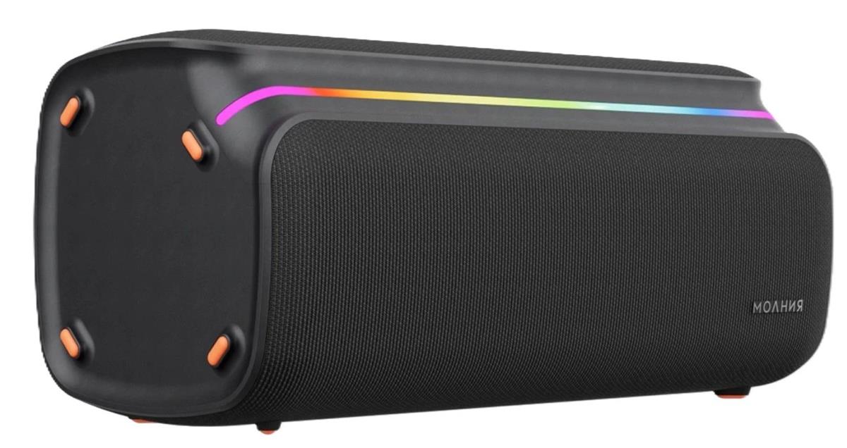 Изображение Портативная акустика Ural Молния Бит 420W 1.1 BT/3.5Jack/USB-C 10м 8000mAh (без.бат) (УРАЛ МОЛНИЯ БИТ) (420 Вт   черный)