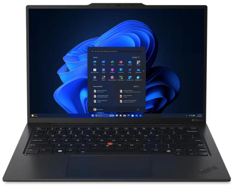 Изображение Ноутбук Lenovo ThinkPad X1 Carbon Gen 12 (Intel 155U 1700 МГц/ SSD 512 ГБ  /RAM 32 ГБ/ 14" 1920x1200/VGA встроенная/ Windows 11 Pro) (21KC0046US)